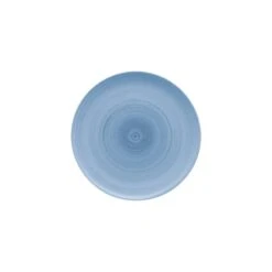 Artis Blue Modern Rustic Flat Coupe Plate - 6" (15cm) (Box Of 12)