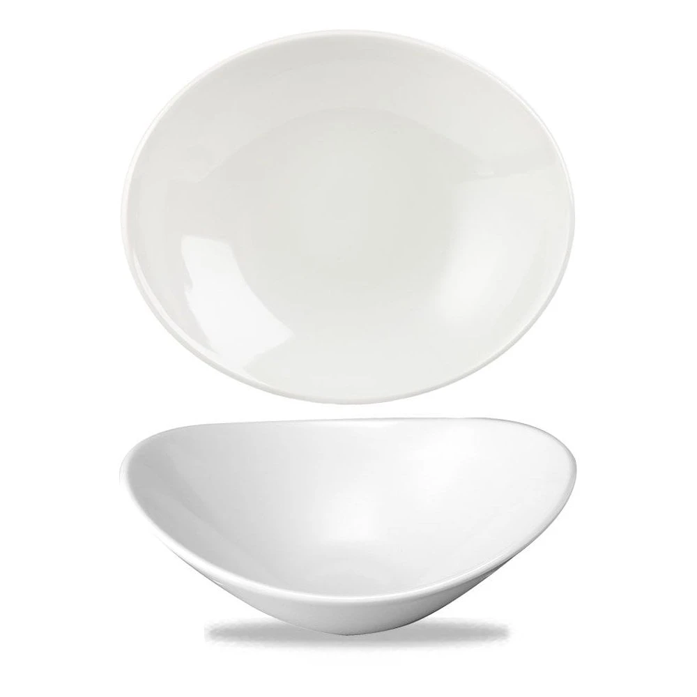 Churchill China Orbit 25.5x21.2cm/10x8.5" - (21oz) Oval Coupe Bowl (Box Of 12) 3 Churchill China Orbit 25.5x21.2cm/10x8.5" - (21oz) Oval Coupe Bowl (Box Of 12)