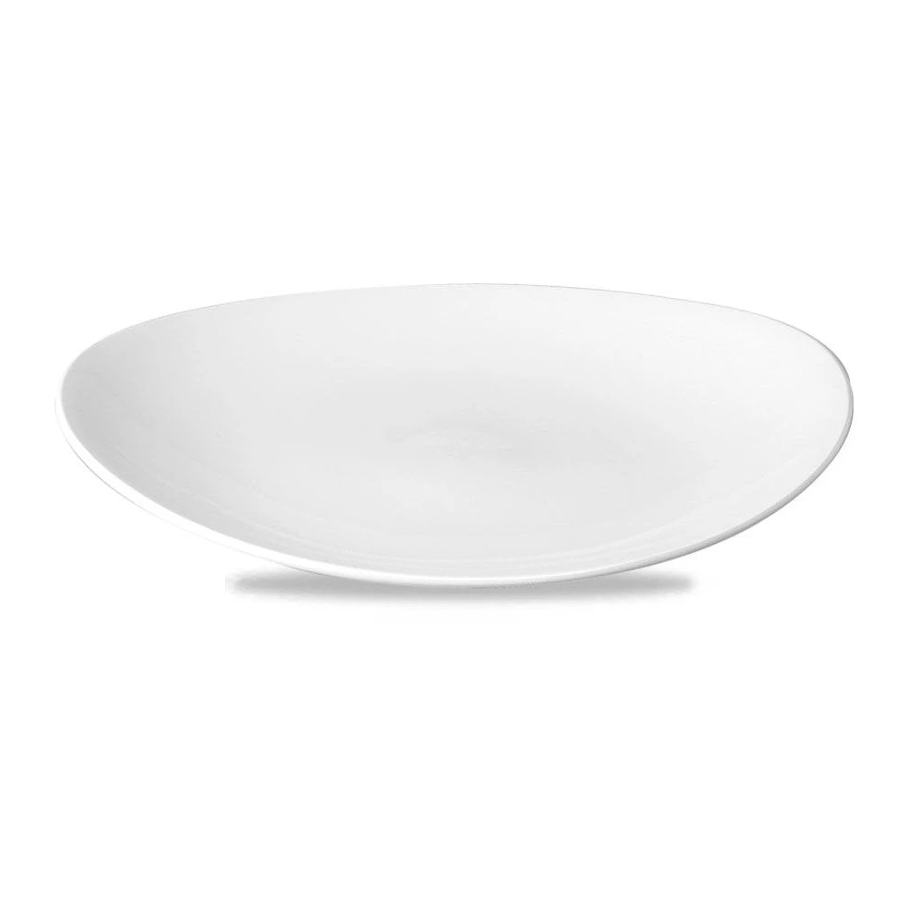 Churchill China Orbit 27x23cm/11x9" Oval Coupe Plate (Box Of 12) 3 Churchill China Orbit 27x23cm/11x9" Oval Coupe Plate (Box Of 12)