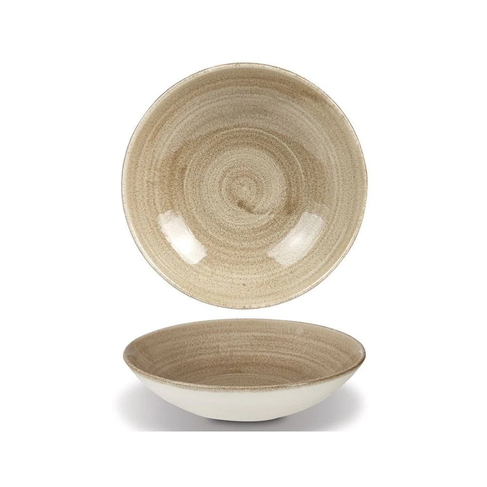 Churchill China Patina Coupe Bowl 18.2cm (7.25") Antique Taupe (Box Of 12) 4 Churchill China Patina Coupe Bowl 18.2cm (7.25") Antique Taupe (Box Of 12) - Image 2