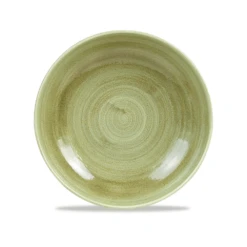 Churchill China Patina Coupe Bowl 18.2cm (7.25") Burnished Green (Box Of 12)