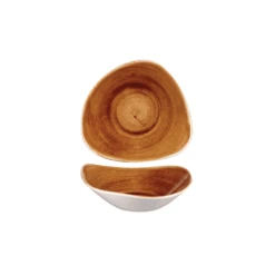 Churchill China Patina Triangle Bowl 23.5cm (9.25") / 21oz Vintage Copper (Box Of 12)