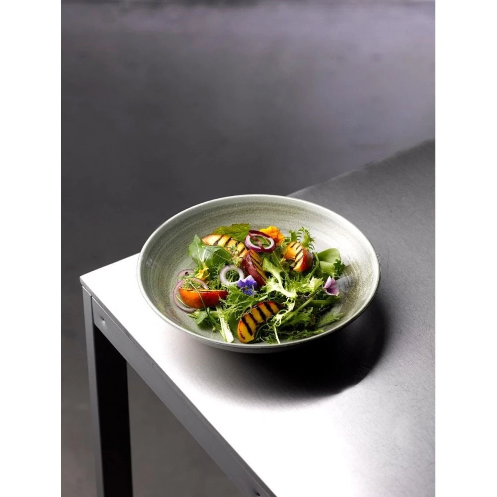 Churchill China Patina Wide Rim Bowl 11" (28cm) / 16.5oz Burnished Green (Box Of 12) 4 Churchill China Patina Wide Rim Bowl 11" (28cm) / 16.5oz Burnished Green (Box Of 12) - Image 2