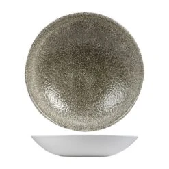 Churchill China Raku Coupe Bowl 18.2cm (7.25") / 15oz Quartz Black (Box Of 12)