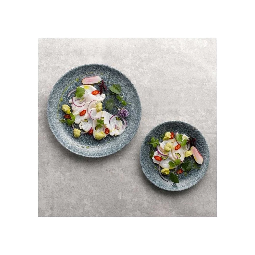 Churchill China Raku Coupe Plate 6.5" (16.5cm) Topaz Blue (Box Of 12) 4 Churchill China Raku Coupe Plate 6.5" (16.5cm) Topaz Blue (Box Of 12) - Image 2