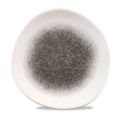 Churchill China Raku Organic Round Plate 26.4cm (10.5") Quartz Black (Box Of 12)