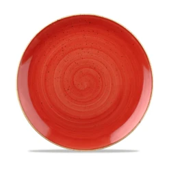 Churchill China Stonecast Coupe Plate 26cm (10.25") Red Berry (Box Of 12)