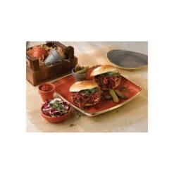 Kitchen Store -Kitchen Store churchill china stonecast deep square plate 26 8cm 10 5 spiced orange box of 12 p2183 12267 image