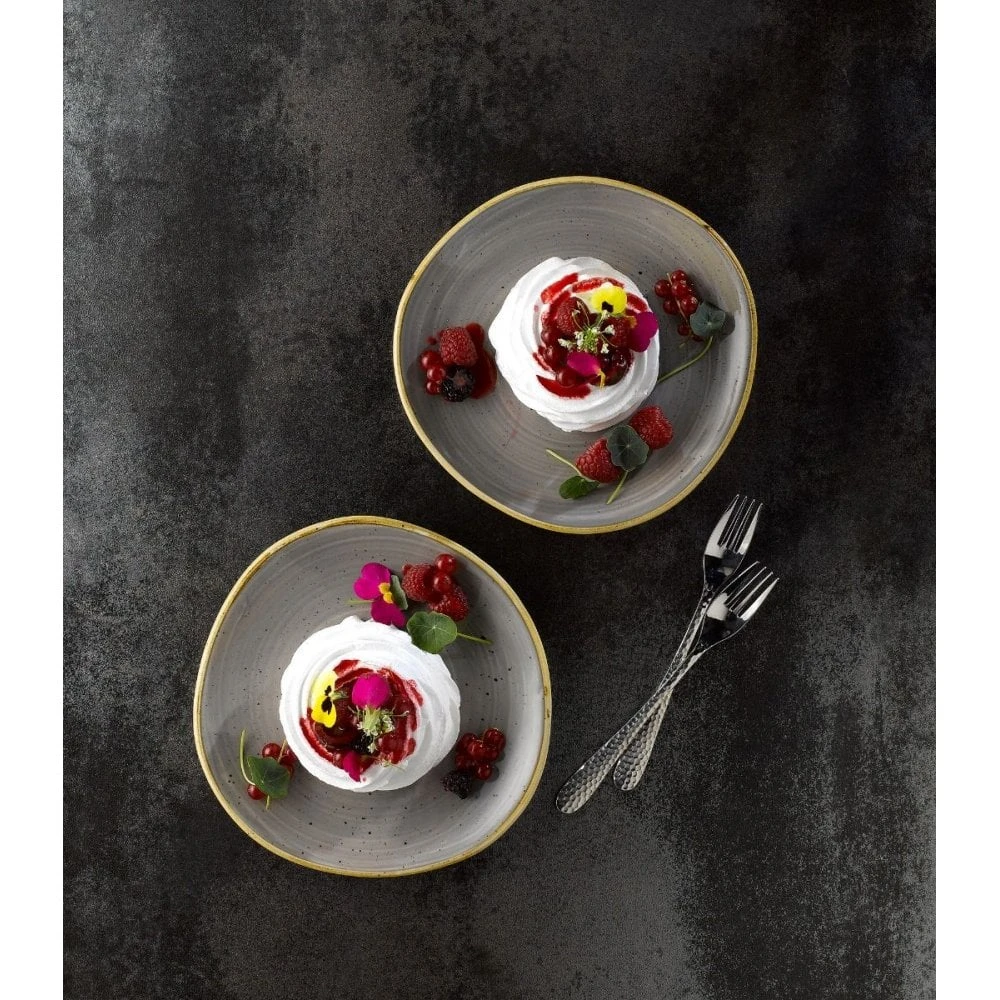 Kitchen Store -Kitchen Store churchill china stonecast organic round plate peppercorn grey 28 6 cm 11 25 box of 12 p2235 12308 image