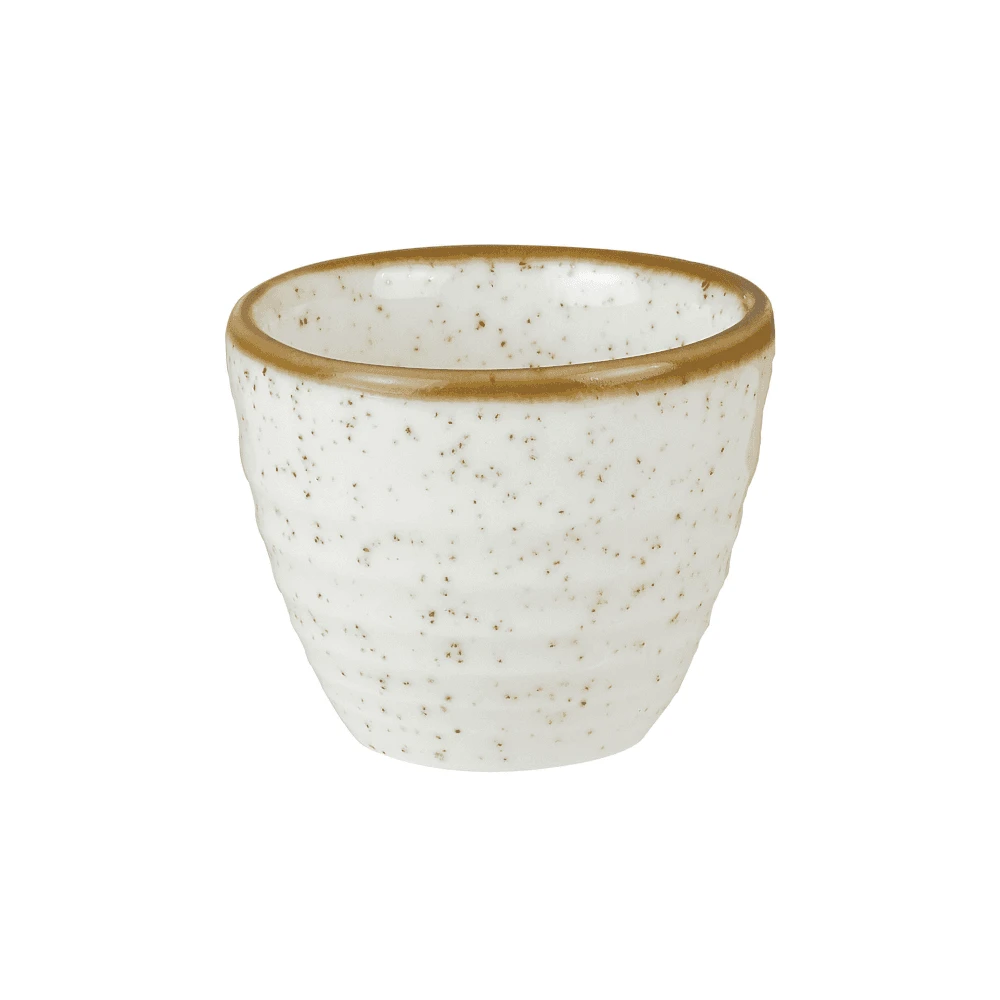 Churchill China Stonecast Ripple Dip Pot 5.9x5cm - 2oz (5cl) Barley White (Box Of 12) 3 Churchill China Stonecast Ripple Dip Pot 5.9x5cm - 2oz (5cl) Barley White (Box Of 12)