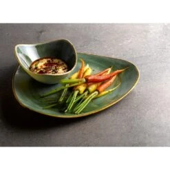 Churchill China Stonecast Samphire Green Lotus Plate 22.86cm (Box Of 12) -Kitchen Store churchill china stonecast samphire green lotus plate 22 86cm box of 12 p2331 12354 image