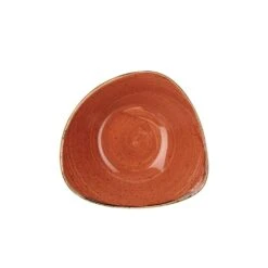 Churchill China Stonecast Triangle Bowl 18.5cm (7.25") Spiced Orange (Box Of 12)