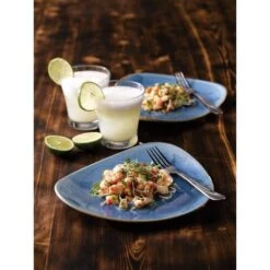 Churchill China Stonecast Triangle Plate 22.9cm (9") Cornflower (Box Of 12) -Kitchen Store churchill china stonecast triangle plate 22 9cm 9 cornflower box of 12 p2274 12370 image