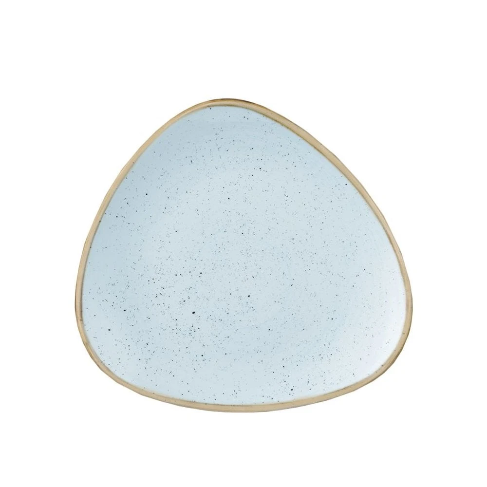 Churchill China Stonecast Triangle Plate 22.9cm (9") Duck Egg (Box Of 12) 3 Churchill China Stonecast Triangle Plate 22.9cm (9") Duck Egg (Box Of 12)