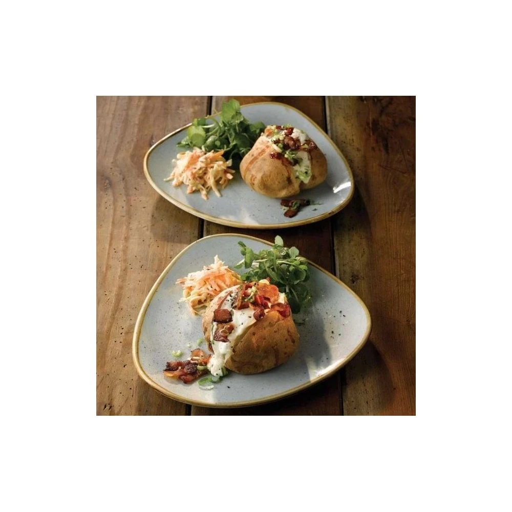 Churchill China Stonecast Triangle Plate 22.9cm (9") Duck Egg (Box Of 12) 4 Churchill China Stonecast Triangle Plate 22.9cm (9") Duck Egg (Box Of 12) - Image 2