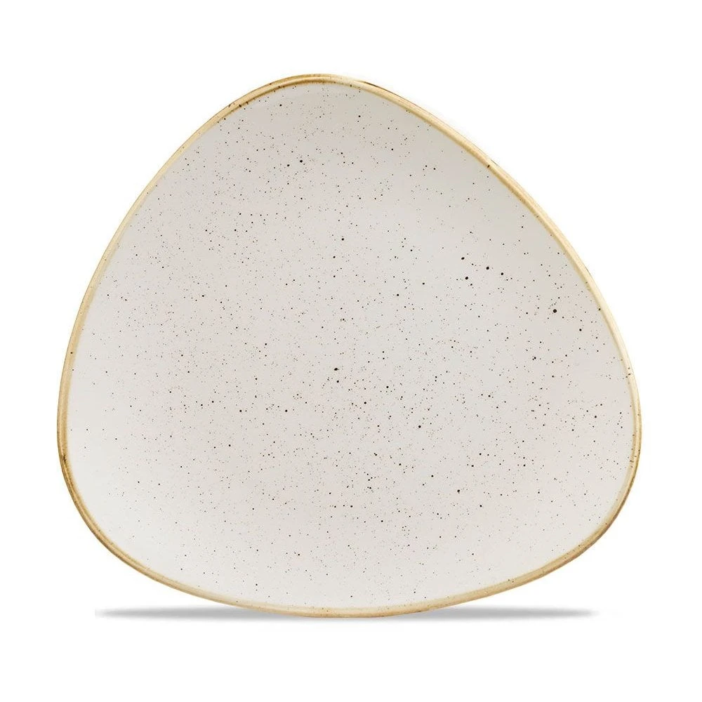 Churchill China Stonecast Triangle Plate 22.9cm (9") White (Box Of 12) 3 Churchill China Stonecast Triangle Plate 22.9cm (9") White (Box Of 12)