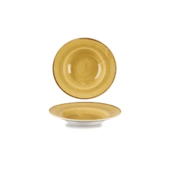 Churchill China Stonecast Wide Rim Bowl - 28cm (11") Mustard (Box Of 12)