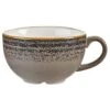 Churchill China Studio Print Charcoal Black Cappuccino Cup 8oz/ 27.7cl (Box Of 12) -Kitchen Store churchill china studio print charcoal black cappuccino cup 8oz 27 7cl box of 12 p2670 13837 image