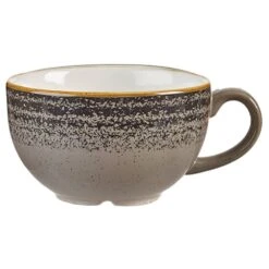 Churchill China Studio Print Charcoal Black Cappuccino Cup 8oz/ 27.7cl (Box Of 12)