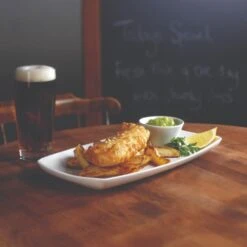 Churchill China X Squared Chefs Oblong Platter 19.5 X 10.3cm / 7.75" X 4" (Box Of 12) -Kitchen Store churchill china x squared chefs oblong platter 19 5 x 10 3cm 7 75 x 4 box of 12 p1876 12464 image