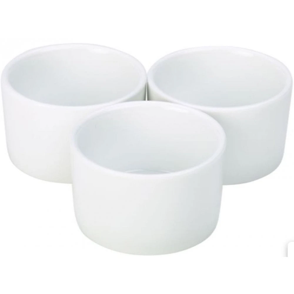 Genware Contempory Smooth 8cm 3" Ramekin (Box Of 6) 3 Genware Contempory Smooth 8cm 3" Ramekin (Box Of 6)