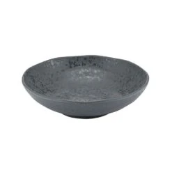 Dalebrook Agate Grey Mineral Crackle Glaze Melamine Bowl 240x50mm (Box Of 12)