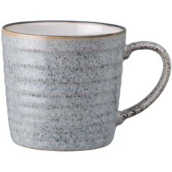 Denby Studio Grey Granite Ridged Mug 40cl (Box Of 6)