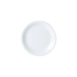 DPS Tableware Narrow Rim Plate Porcelite 22cm/9" (Box Of 6)