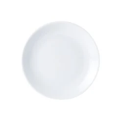 DPS Tableware Porcelite Coupe Shaped Plate 24cm/9.5" (Box Of 6)