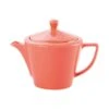 DPS Tableware Seasons Conic Teapot 17.5oz / 50cl Coral (Box Of 6) -Kitchen Store dps tableware seasons conic teapot 17 5oz 50cl coral box of 6 p2846 9885 image