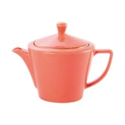 DPS Tableware Seasons Conic Teapot 17.5oz / 50cl Coral (Box Of 6)