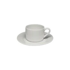 Elia Tableware Glacier Stacking Tea Cup 240ml / 8.5oz (Box Of 12)