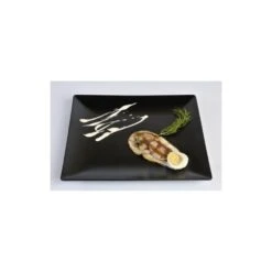 Kitchen Store -Kitchen Store genware luna square coupe plate black stoneware 21 cm box of 12 p3046 12902 image