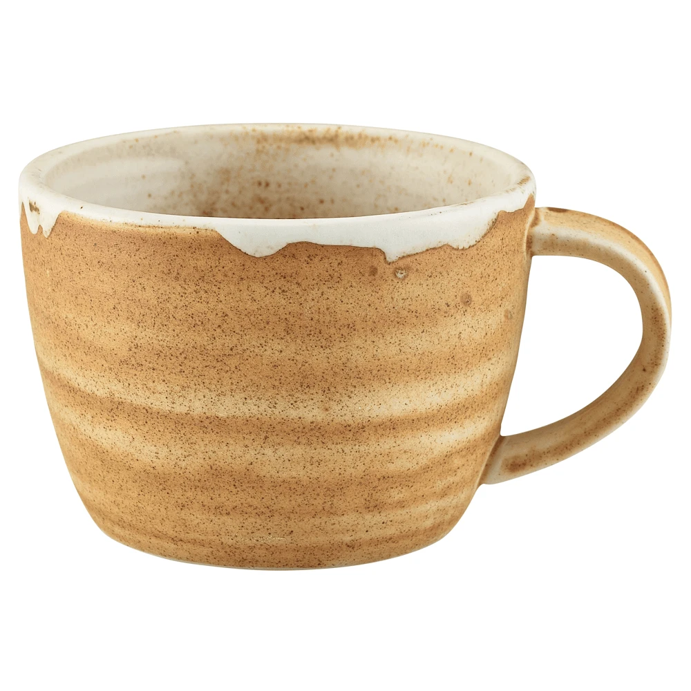 Genware Terra Porcelain Roko Sand Coffee Cup 23cl / 8oz (Box Of 6) 3 Genware Terra Porcelain Roko Sand Coffee Cup 23cl / 8oz (Box Of 6)
