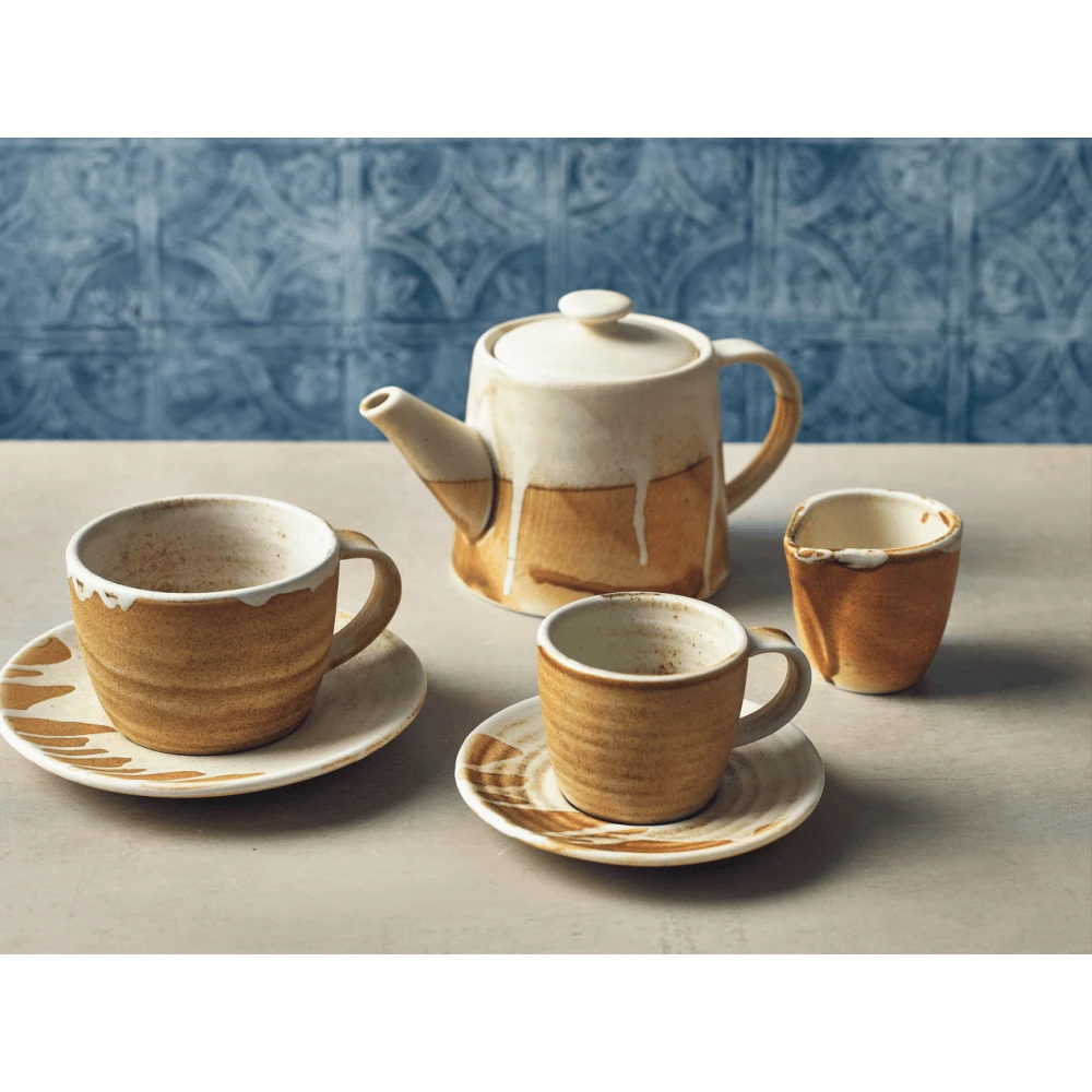 Genware Terra Porcelain Roko Sand Coffee Cup 23cl / 8oz (Box Of 6) 5 Genware Terra Porcelain Roko Sand Coffee Cup 23cl / 8oz (Box Of 6) - Image 3