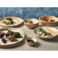 Genware Terra Porcelain Roko Sand Coupe Bowl 28cm / 11" (Box Of 3) -Kitchen Store genware terra porcelain roko sand coupe bowl 28cm 11 box of 3 p7552 16330 image