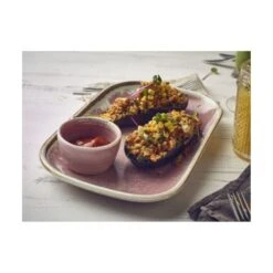 Kitchen Store -Kitchen Store genware terra porcelain rose rectangular plate 24x16 5cm box of 12 p3079 12938 image