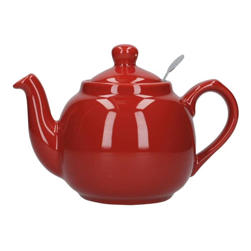 Lifetime Brands Farmhouse Filter 2 Cup Teapot - 21oz (600ml) Red 3 Lifetime Brands Farmhouse Filter 2 Cup Teapot - 21oz (600ml) Red