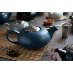 Kitchen Store -Kitchen Store lifetime brands london pottery 2 cup pebble filter teapot slate blue p1128 9865 image