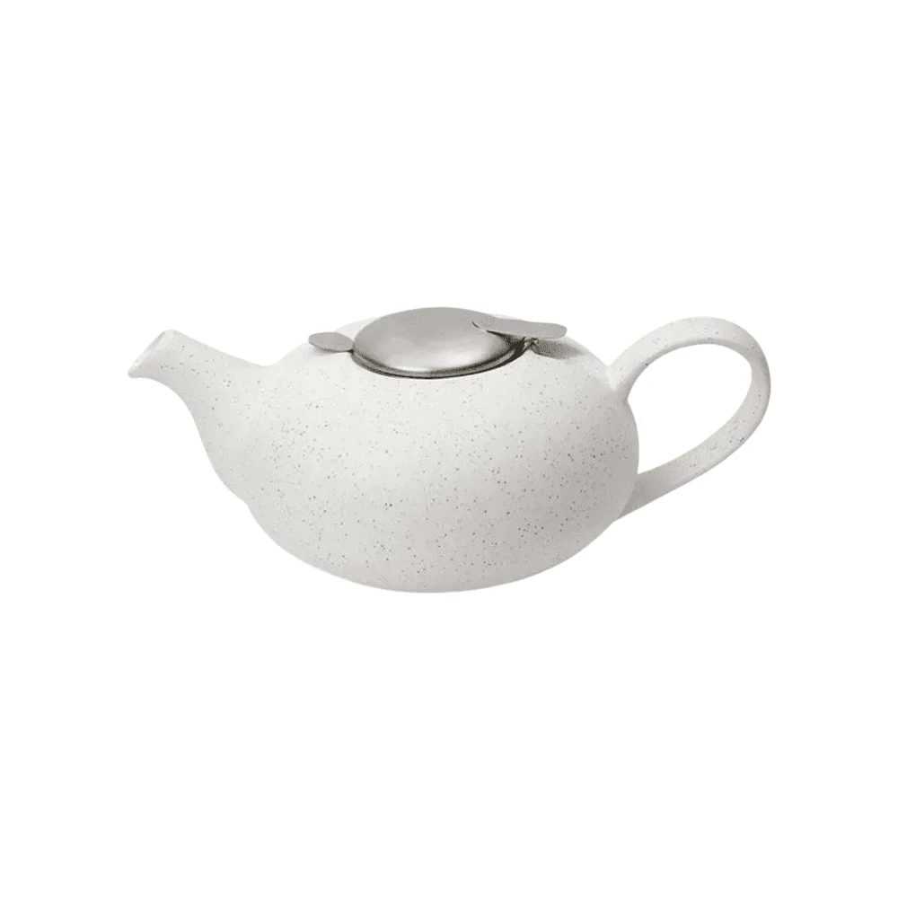 Lifetime Brands London Pottery 2 Cup Pebble Filter Teapot - Speckled White 3 Lifetime Brands London Pottery 2 Cup Pebble Filter Teapot - Speckled White