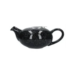 Lifetime Brands London Pottery 2 Cup Pebble Teapot - Flecked Black