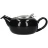 Lifetime Brands London Pottery 4 Cup Pebble Teapot - Gloss Black -Kitchen Store lifetime brands london pottery 4 cup pebble teapot gloss black p7199 8631 image