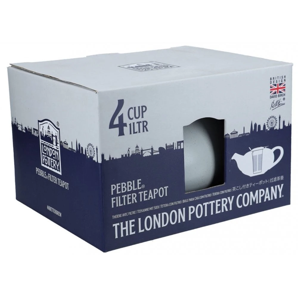 Lifetime Brands London Pottery 4 Cup Pebble Teapot - Light Blue 4 Lifetime Brands London Pottery 4 Cup Pebble Teapot - Light Blue - Image 2