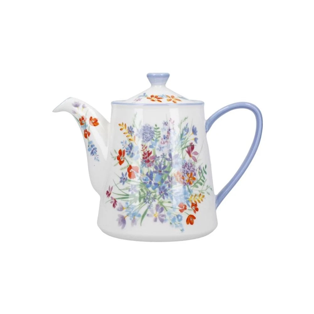 Lifetime Brands London Pottery Viscri Meadow 4 Cup Ceramic Teapot - Almond Ivory / Cornflower Blue 3 Lifetime Brands London Pottery Viscri Meadow 4 Cup Ceramic Teapot - Almond Ivory / Cornflower Blue