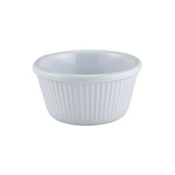 Parsley In Time Ramekin Fluted White 60ml / 2oz Melamine (Box Of 12)