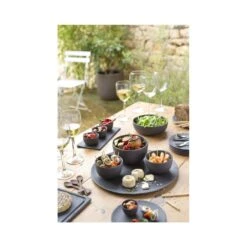Revol Basalt 28cm/11" Round Plate Matt Slate (Box Of 6) -Kitchen Store revol basalt 28cm 11 round plate matt slate box of 6 p3370 12991 image