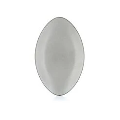 Revol Equinoxe Oval Plate Pepper White- 34 Cm (Box Of 6)