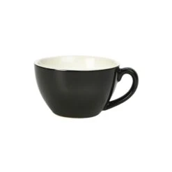 Genware Royal Bowl Shape Cup - 12oz / 34cl Black (Box Of 6)