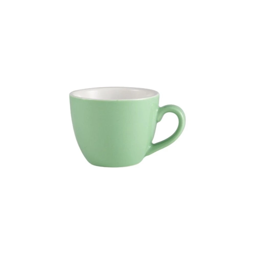 Genware Royal Bowl Shape Cup - 3oz / 9cl Green (Box Of 6) 3 Genware Royal Bowl Shape Cup - 3oz / 9cl Green (Box Of 6)