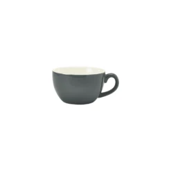 Genware Royal Bowl Shape Cup - 8.75oz / 25cl Grey (Box Of 6)